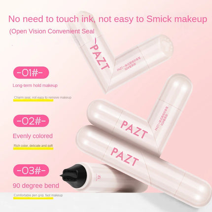 Eyeliner stamp pen, one-piece eyeliner pen, natural makeup application, a beginner's assistant, two steps to create eyeliner