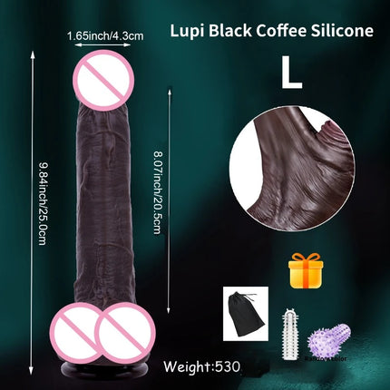 Wearable Realistic Double Silicone Anal Butt Plug Big Dildo Masturbator Huge Penis with Suction Cup Adult Sex Toys  for Women18+