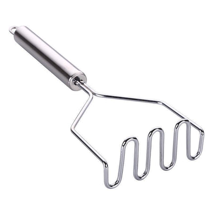 Stainless Steel Potato Masher Manual Fruit Vegetable Pressure Mud Machine Kitchen Children Food Crusher Complementary Gadget