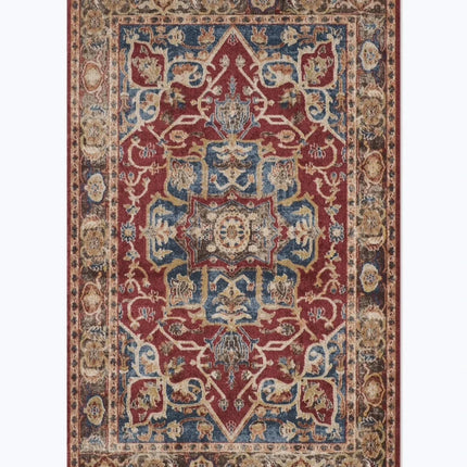 Tapis de style rétro américain pour chambre à coucher Grand tapis de salon Décoration Tapis antidérapant Lavable Tapis de sol de salon Tapis doux pour la maison