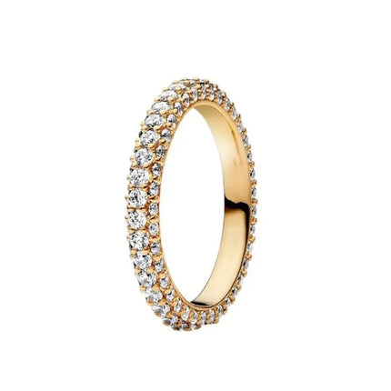 2025 Hot Selling Wholesale Gold Color Sun Heart Bow Size 6 7 8 9 Ring Rings For Trenday Women Jewelry 925 Sterling Silver
