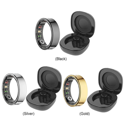 R09 Smart Ring Waterproof Health Monitor Heart Rate Blood Oxygen Sleep Monitoring Health Fitness Rings for Xiaomi Samsung Phone
