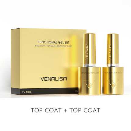 10ml Venalisa Super Glossy Top Coat Hema Free Soak Off UV LED Refillment Diamond Long Wear Anti-Yellow No-Sticky Top Coat