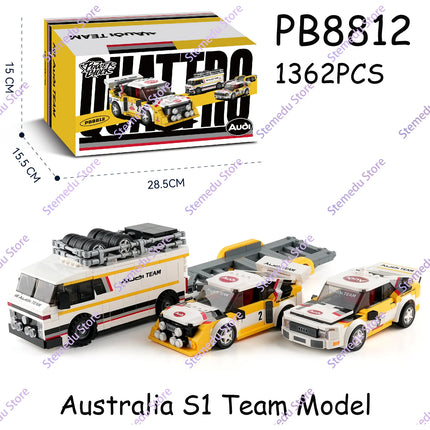 MOC PB8801-8849 Technical Speed Car MX5 Racing Car Model Camper Container Building Block Brick Assembly Toys Kids Xmas Gift