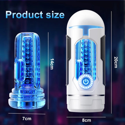 Electric Male Masturbation Cup App Control Strong Vibration Frequency Multiple Pleasures Real Vaginal Sex Machine Toys For Men