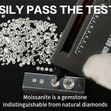 Lab Grwon Moissanite Diamond White D Color Small Sizes VVS1 Loose Stones From 0.9mm to 3.0mm Positive Pass Diamond Tester