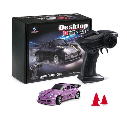 1:64 4WD RC Drift Car 2.4G High speed Remote Control Racing Mini Car  Full proportions Desk Competition Toy Boy Ideal Gift