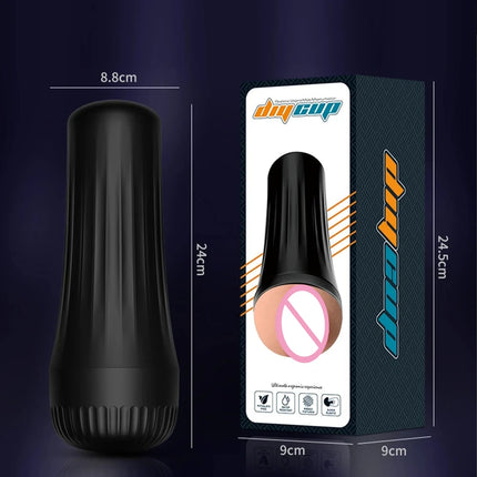 Realistic Rubber Vagina  Soft Pocket  Pussy Deep Throat  Male Masturbator Cup Adult supplies Sexy Toys for Man Female