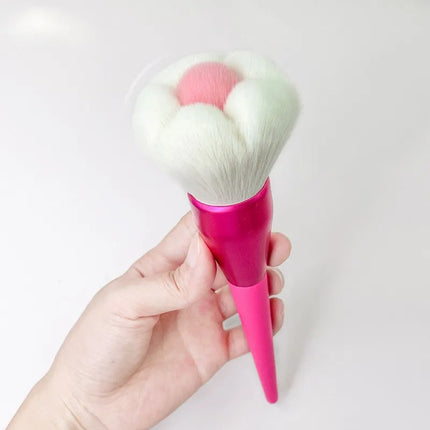 Powder Brush Multi-Use - Hypoallergenic Makeup & Nail Art Tool, Soft Synthetic Fibers for Loose Powder/Glitter Application﻿