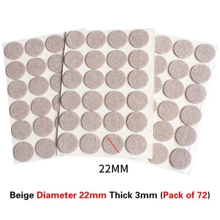 16 Styles Thicken Self Adhesive Felt Chair Leg Pads Floor Protectors Furniture Legs Table Leg Covers Round Bottom Anti-Slip Pads