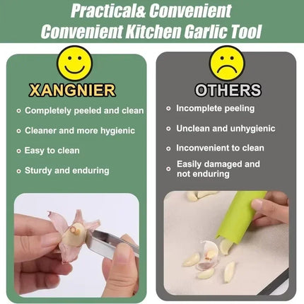 10/1pcs Stainless Steel Garlic Peeler Quickly Garlic Peeling Pig Hair Plucking Clip Manual Tweezers Gadgets Kitchen Accessories