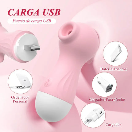 Powerful Sucking Vibrator Female Clitoris Stimulator Blowjob Sucker Nipple Massager Oral Suction Masturbator Sex Toys for Women
