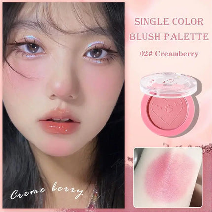 Monochrome Blush Whitening Matte Cosmetics Vitality Girl Nude Makeup Natural Smudge Monochrome Blush Plate