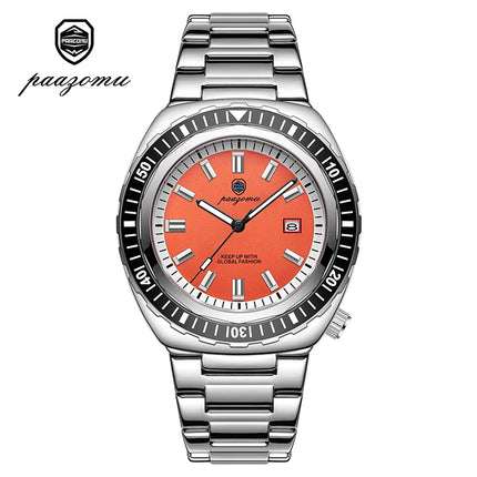 PAAZOMU Luxury Business Men Watch Date Week Waterproof Luminous Man Wristwatch Sport Stainless Steel Quartz Men's Watches Reloj