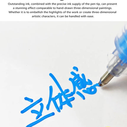 168/72/12 Colors GuangNa High Gloss Acrylic Marker Pens,DIY Hand Drawn,Graffiti Paint Art Pen Set,Perfect for Artist/Students