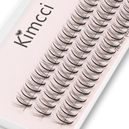 Kimcci Single Ttuft of M Sandwich Eyelash Eextension Grafting False lashes Professional Makeup 60 Clusters Personal Makeup Cilas