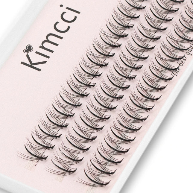 Kimcci Single Ttuft of M Sandwich Eyelash Eextension Grafting False lashes Professional Makeup 60 Clusters Personal Makeup Cilas