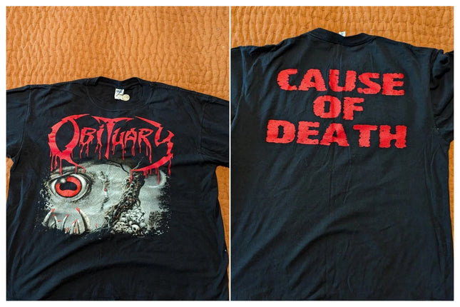 Florida 3 Death Metal Printed Short-sleeved Gothic Retro Cotton T-shirt Casual Loose Round-neck Streetwear Unisex Sportswear Top