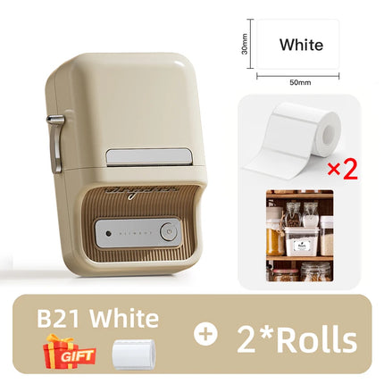 NiiMbot B21 B21 PRO Bluetooth Adhesive Label Printers Mini Thermal Printer Wireless Barcode Label Maker for Office Clothing