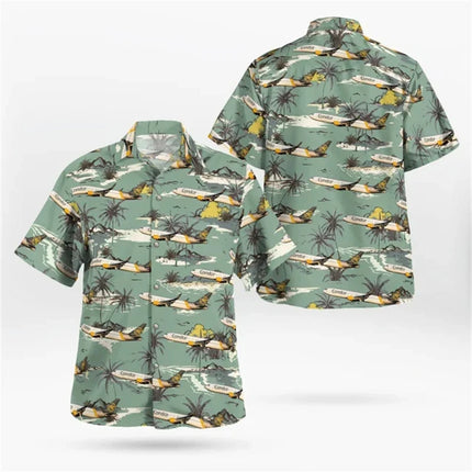 Fashion Men's Hawaiian Shirt Male Casual Colorful Printed Beach Aloha Shirts Short Sleeve Oversized Camisa Hawai Hombre Clothing
