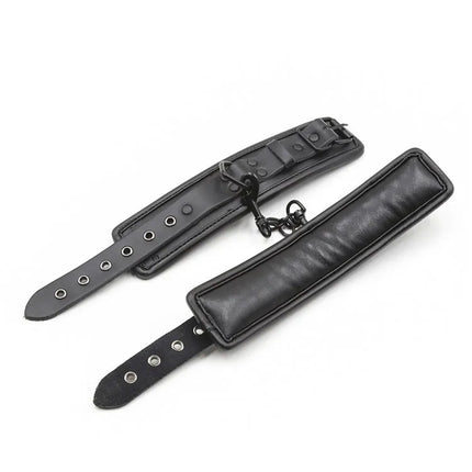Top quality bdsm bondage set handcuffs and ankle collar fetish slave sex toys bondage man woman sex games for couples.