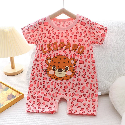2025 Infant Toddler Crawling Clothes Cotton Summer Boys Girls Thin Male Baby Female Short-sleeved Romper suit Children's Onesie