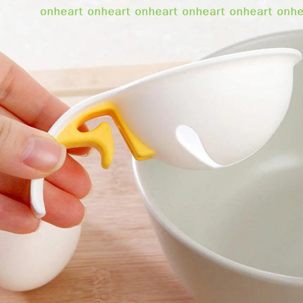 [C]Household Food Grade Plastic Egg White Separator With Bowl Edge Silicone Clip Egg Liquid Manual Egg Filter