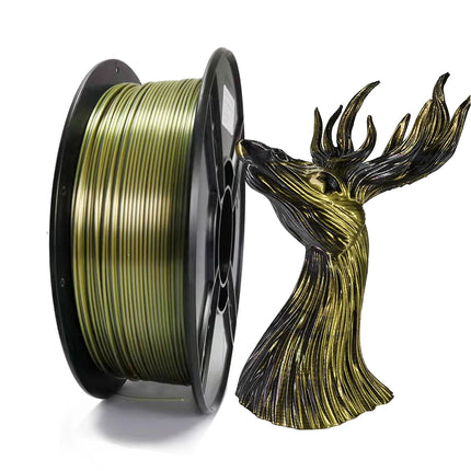 1.75mm Dual Color Silk Bronze Black PLA Filament 3D Printer Black Bronze 3D Printing Material Magic Two Colors 250g 500g 1Kg