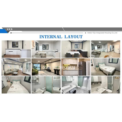 Container House 3 Bed Rooms Office Container 20FT Mobile Home Trailer Mobile Tiny House Folding House Prefabricated