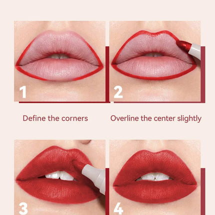 Nude Brown Matte Lipstick Marker Pen Solid Lip Gloss Waterproof Long Lasting Lipstick Pencil Lip Liner Pen Lips Makeup Cosmetics