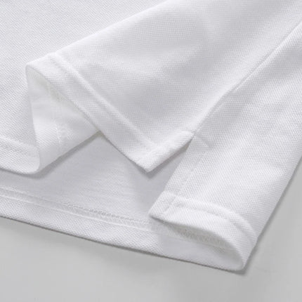 New polo shirt men's embroidery patchwork color contrast slim classic fashion original design polo collar pure cotton breathable