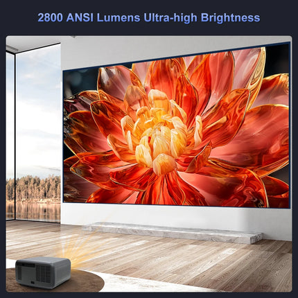 Touyinger Q12W PRO Full HD 1080P Projector 4K 2800 ANSI Android 12 Cinema Beam Projector for Home Education Conference Video