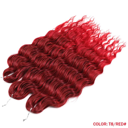 Noble Braiding Hair 300g 24 Inch ANNA Curl Hair Water Wave Twist Crochet Hair Synthetic Rainbow Color Braiding Hair Extensions