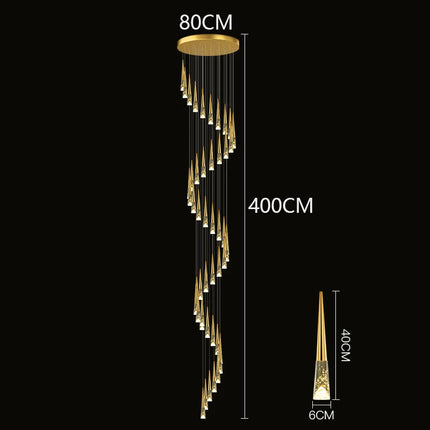 Modern home decoration crystal chandelier, stair Pendant lamp, living room Pendant lights, interior lighting