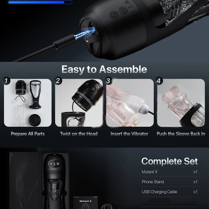 2026 Automatic Licking Sucking Male Masturbator AI Sync Male Stroker Penis Pump Blowjob Adult Toy Pocket Pussy with Phone Holder