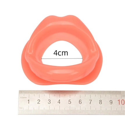Silicone Oral Fixation Lips Ring Silicone O-Ring Open Mouth Gag BDSM Bondage Restraint Lips Shape Sex Toys for Couples Sexshop