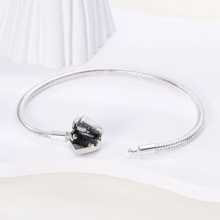 925 Sterling Silver Bracelets 17-20CM Original Leaf Clover Butterfly Heart Bracelet Fit DIY Charms Beads Fashion Women Jewelry