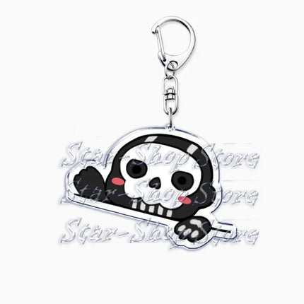 Hot Military Game Ghost Chibis Keychains for Accessories Cod Soldier Soap Simon Riley Keyring Jewelry Fans Friends Gaming Gifts