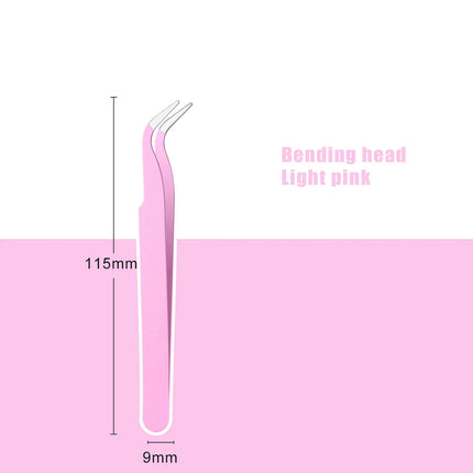 Colored Anti-Static Tweezers For Eyelash Extension Eyebrow Stainless Steel Set Beauty Precision Tweezers Makeup Kit Repair Tools