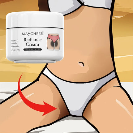 Whitening cream for intimate parts, armpits, buttocks, knees, lightens the inside of the thighs, intimate parts, eliminates