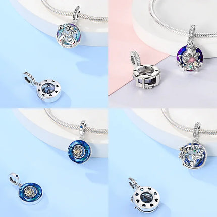 Real Silver S925 Beads Forever Friend Love Star Charms Fit Original Bracelet DIY Bead for Women Jewelry Fine Gift Original