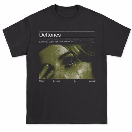 2025 Deftones Cotton Singer Band T-Shirt Men Women Hip Hop Rock Tee Fashion Short Sleeve T-Shirt Summer Oversized T-Shirts Tops