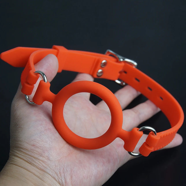 Sturdy O Ring Gag for Mouth Stuffing,100% Medical Silicone BDSM Gags Bondage,Restraints,Sex Toys for Couple,Role Play,Adult Game