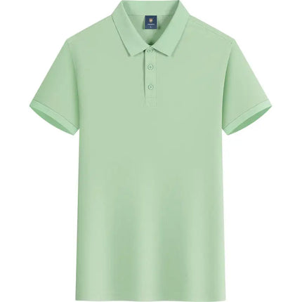 Summer 100% cotton overalls polo shirt custom company logo embroidered lapel short-sleeve T-shirt printing