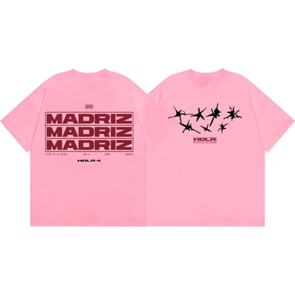 Natos Y Waor Double Sided Graphic T Shirts Men Women Hip Hop Vintage Short Sleeve T-shirts Summer Fashion Casual Cotton T-shirt