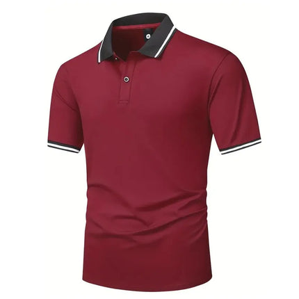 Fashion Men's Short Sleeved Summer Polo Shirt with 3D Digital Printing for Casual Outdoor Wear Cross-border Europe and America