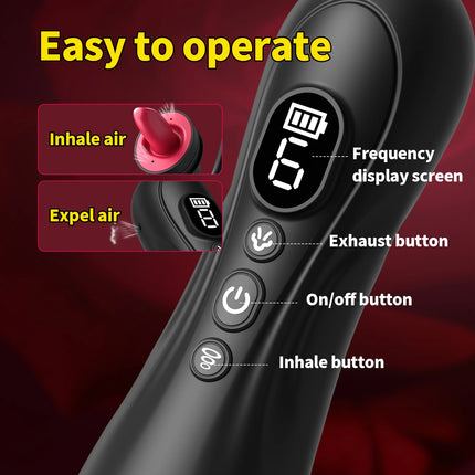 Women BDSM Pussy Pump Vibrator Tough Licking Sucking Toys Electric Vacuum Suck Vagina Female Sex Pump Toy Clit Nipple Sucker