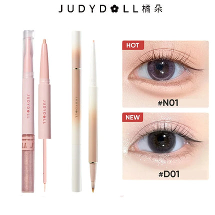 Judydoll Dual-Ended Contour Under Eye Pen Matte Shimmer Soft Nude Fine Flash  Smudge-Proof Lasting Natural Brightening