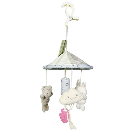 Baby Sensory Hanging Rattles Learning Toy Soft Plush Animals Newborn Baby Rattle Multifunctional Stroller Toys 0-24 Months Gifts