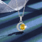 YL-Yellow Moissanite / 0.5ct with box